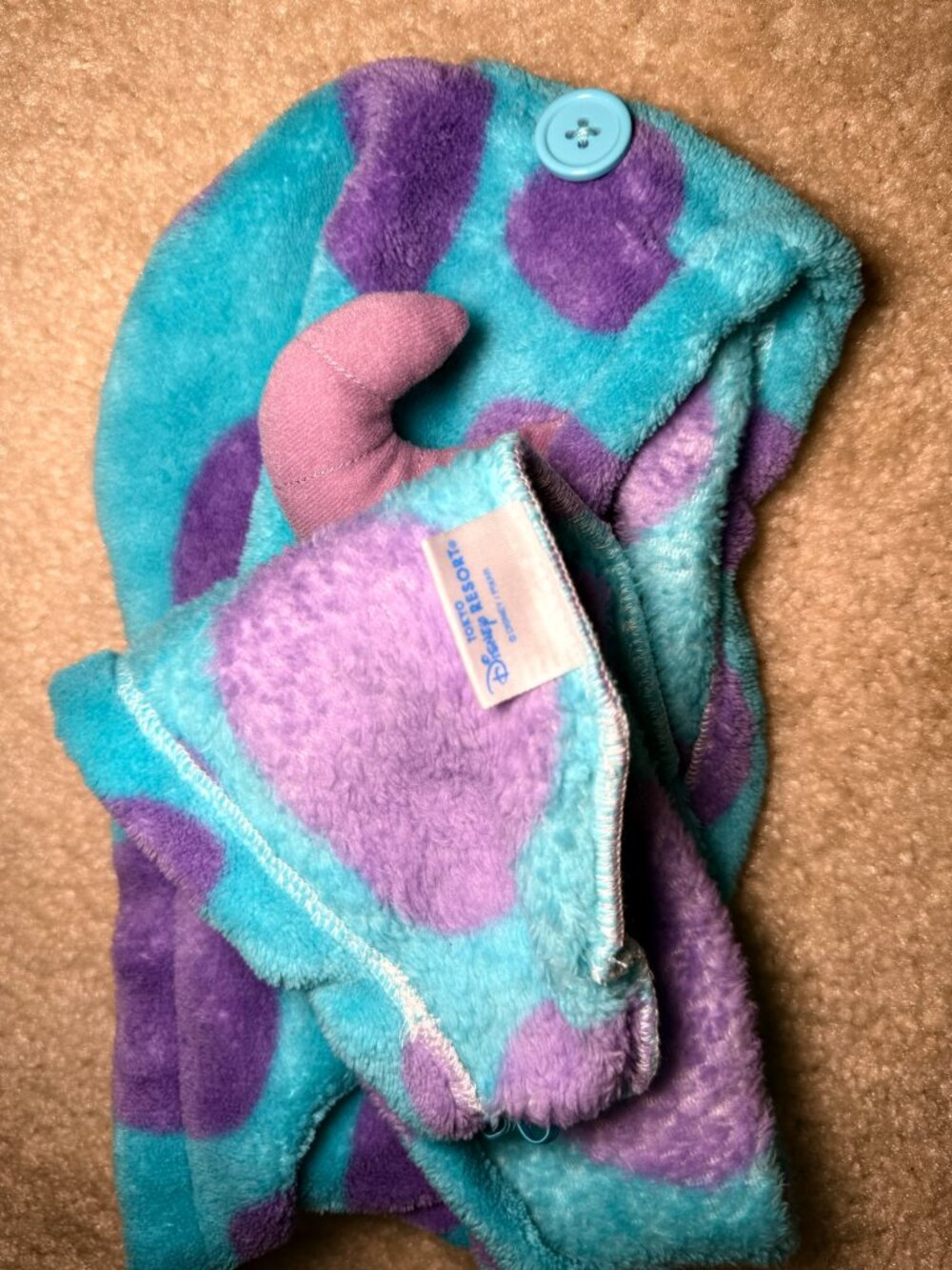 Tokyo Disney Resort Monsters Inc Sulley Hair Towel